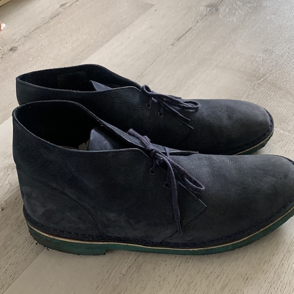 Clarks Originals Desert Boot Blue Suede Leather Chukka Ankle Boot Mens‎ Sz 12 main image 8